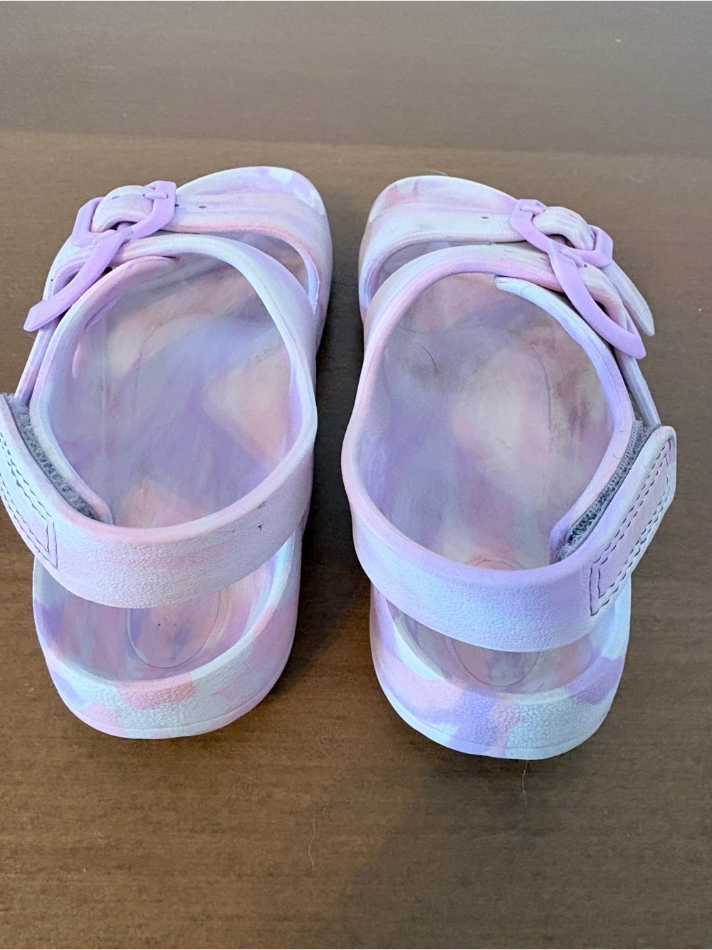 Kids Pink Adjustable Buckle Sandals - Picture 2 of 3